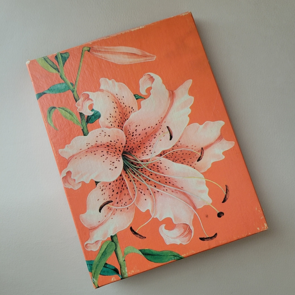 Vintage American Greetings Boxed Stationery Tiger Lily~ 1983 Unopened ~ USA Made